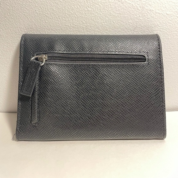Tahari Black Vegan Leather Wallet - Picture 2 of 3